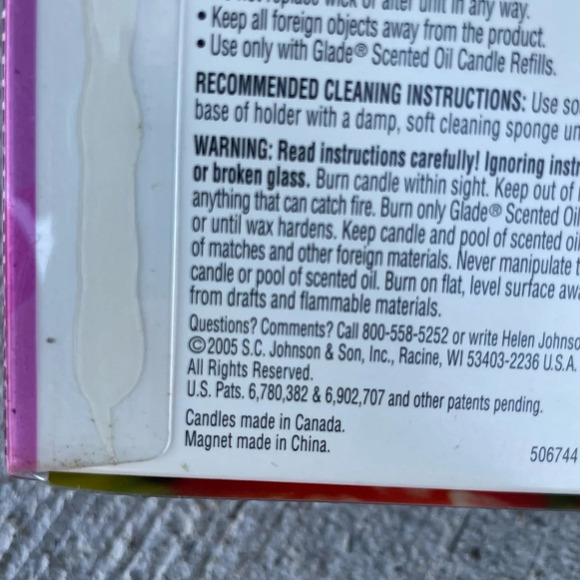 Glade Scented Oil Candles and Warmer- Dewberry Dreams NEW NOS - Picture 4 of 4